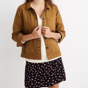 Madewell Brown Garment-dyed Ashwood Chore Coat